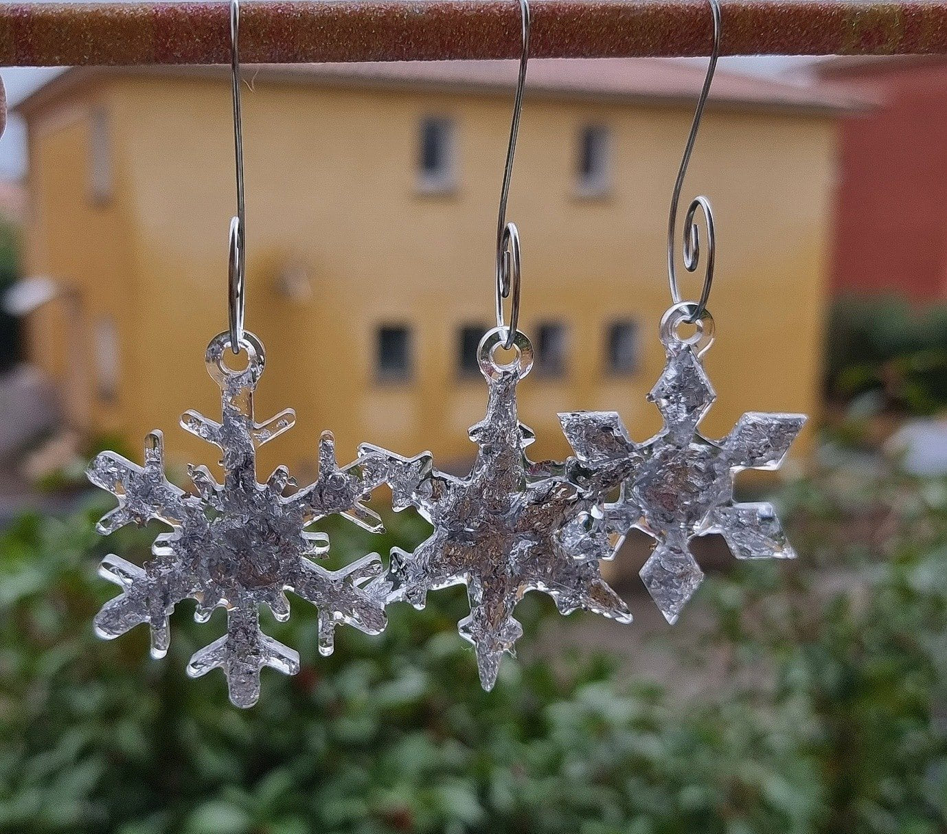 Lot de 3 flocons - Argenté