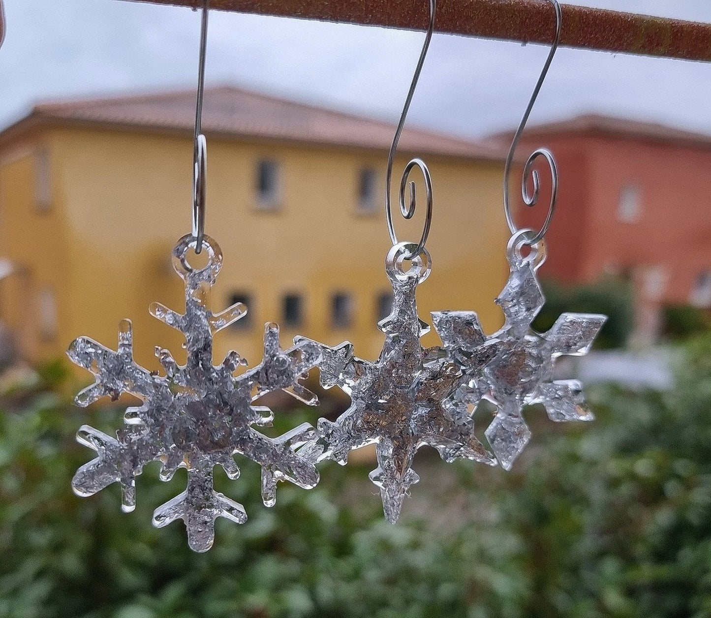 Lot de 3 flocons - Argenté