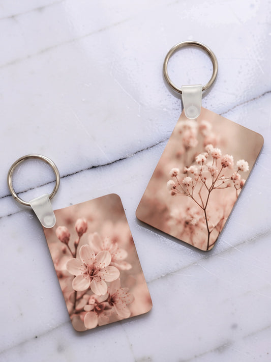 Porte-clés personnalisés avec deux images recto verso
