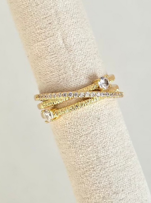 Bague Sélène bijou tendance pour femme en acier inoxydable