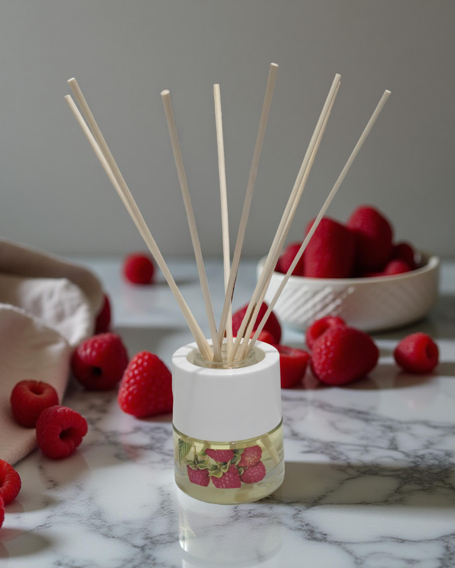 Parfum d'ambiance Mikado senteur framboises