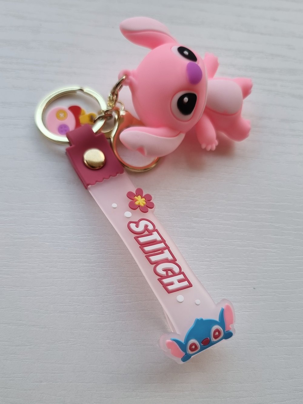 Porte-clé Stitch Light Pink