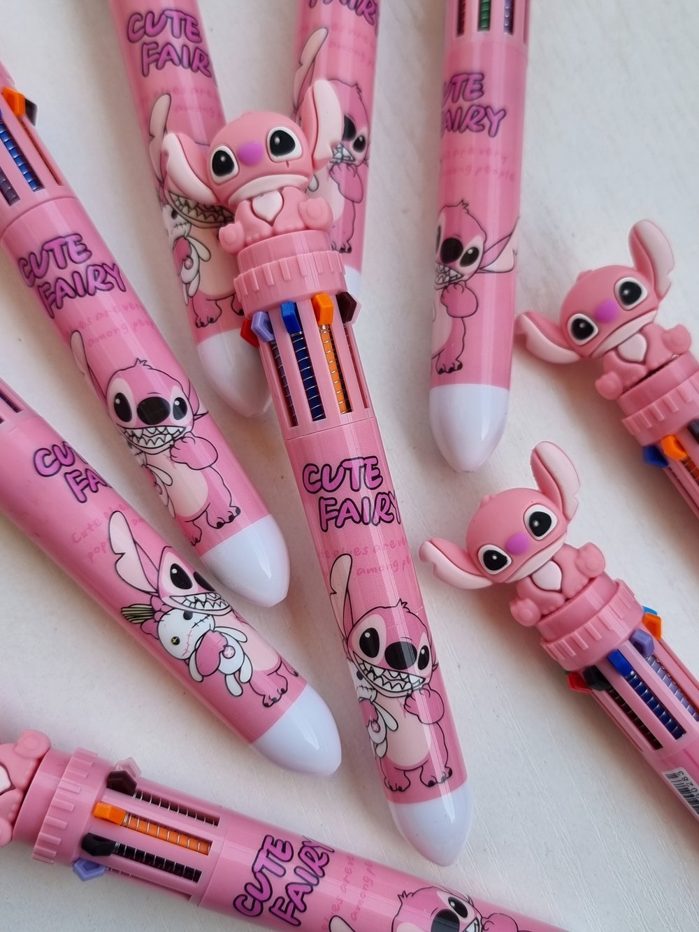 Stylo-bille 10 couleurs Stitch
