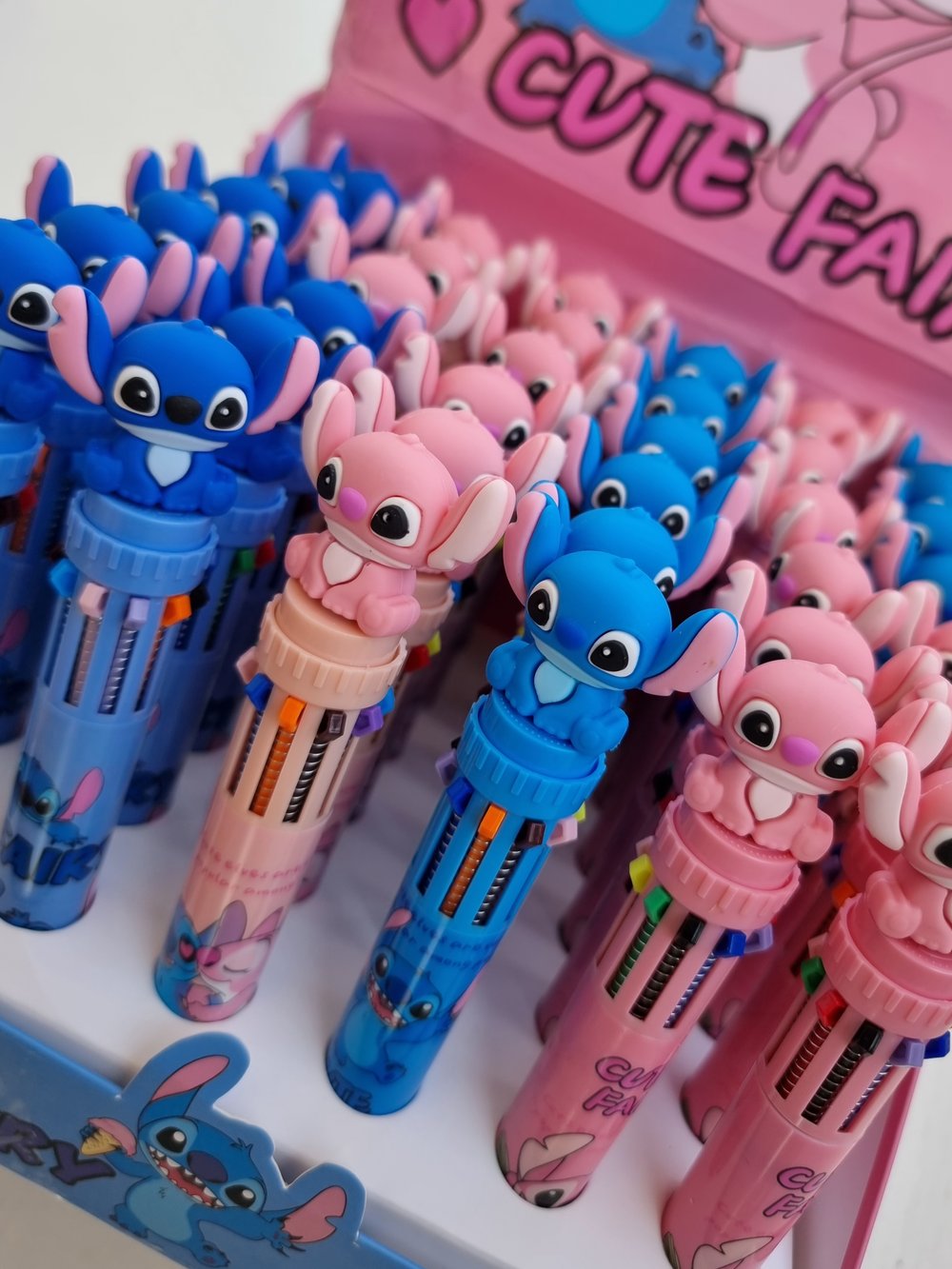 Stylo-bille 10 couleurs Stitch