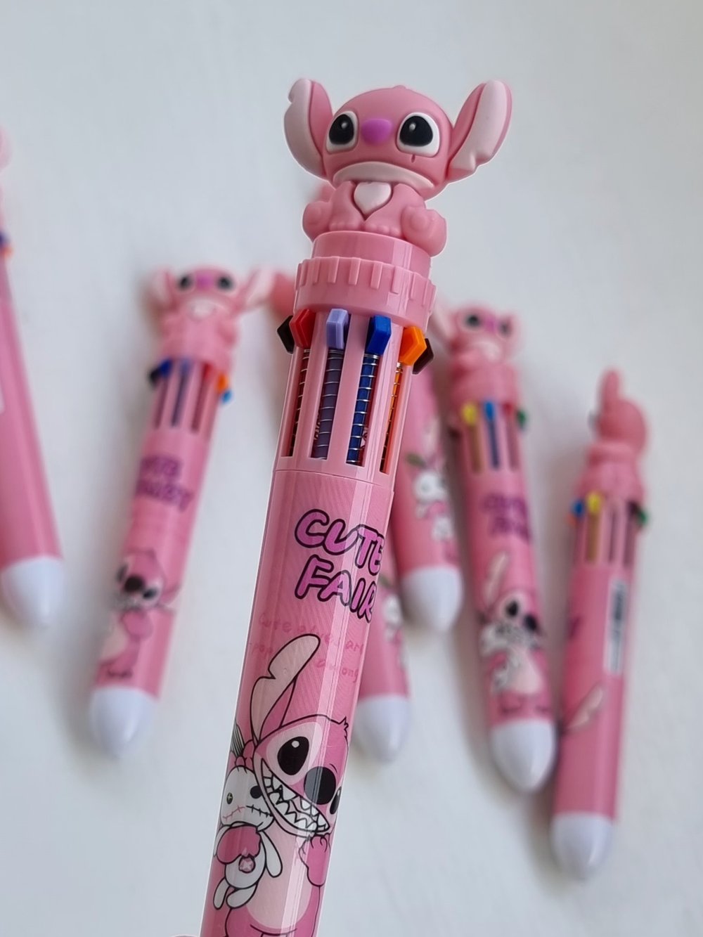 Stylo-bille 10 couleurs Stitch