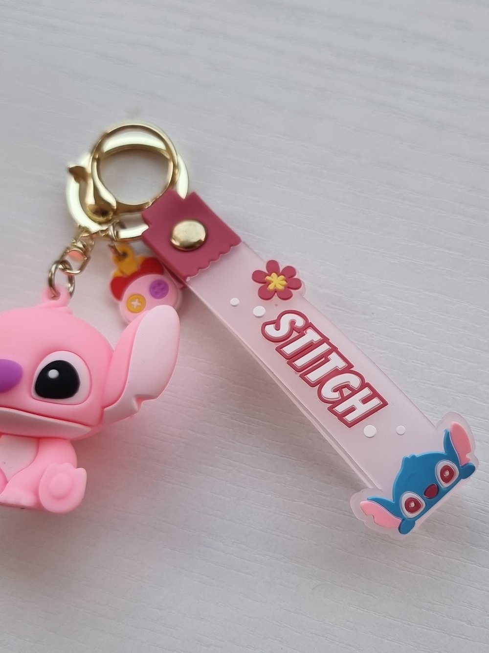 Porte-clé Stitch Light Pink