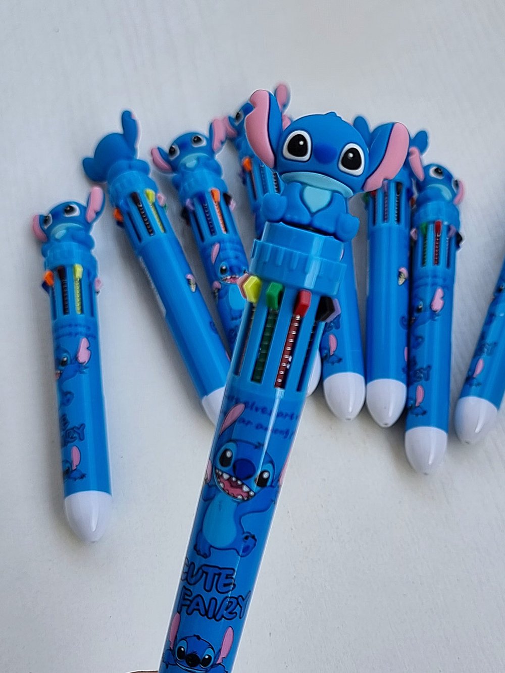 Stylo-bille 10 couleurs Stitch