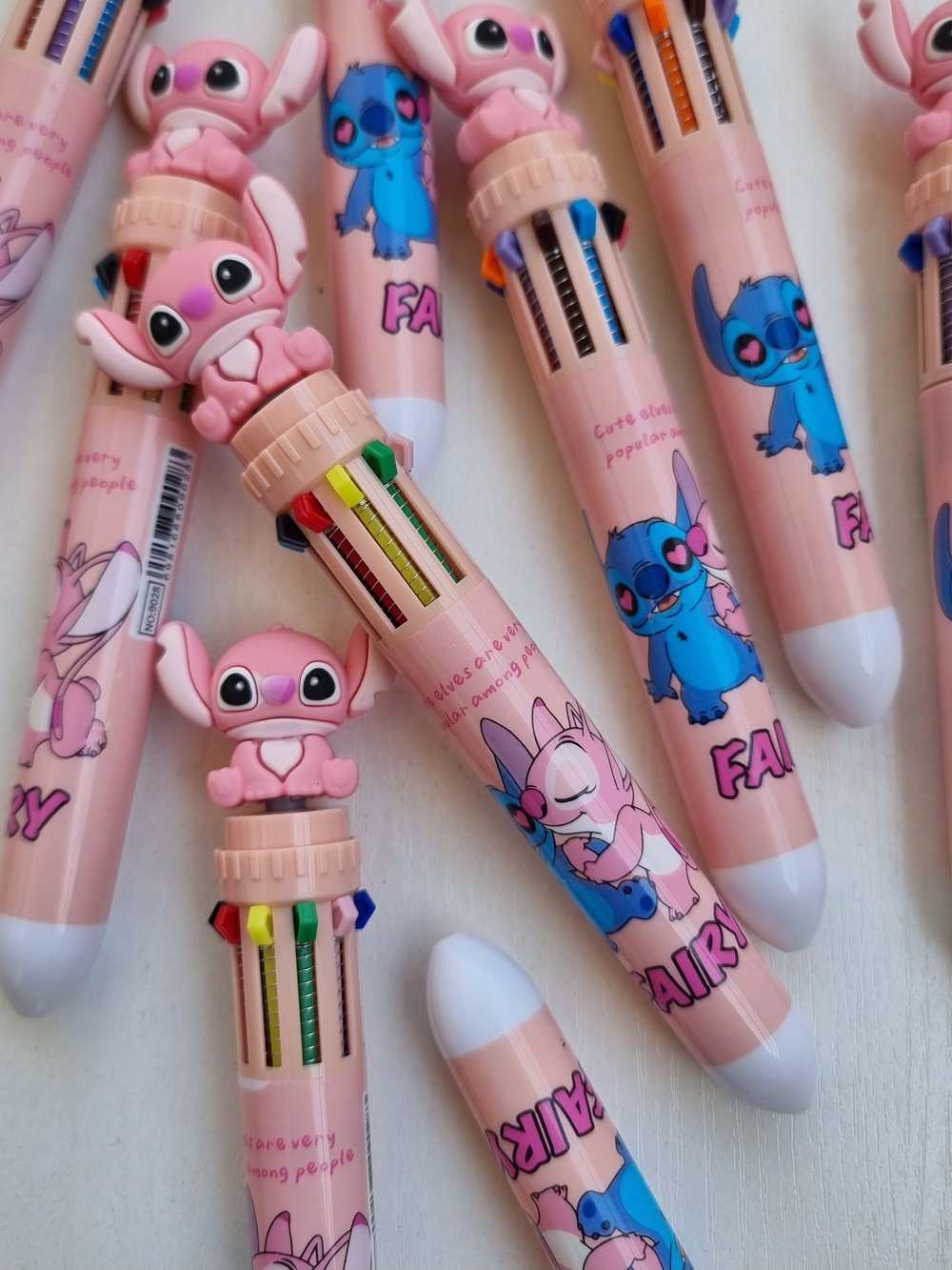Stylo-bille 10 couleurs Stitch