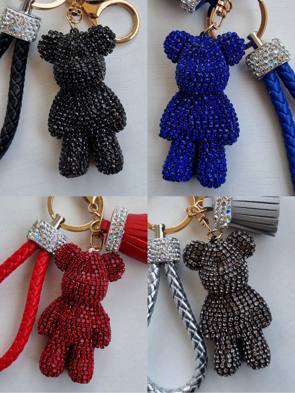 Porte-clé Ourson bling