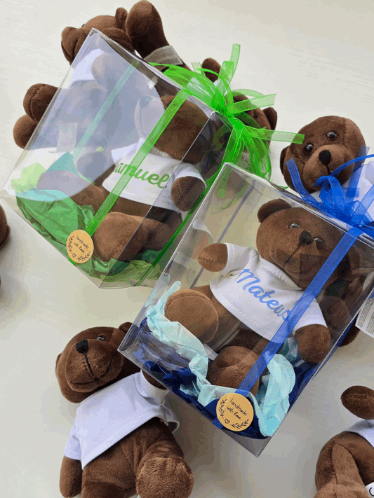 Ours en peluche avec prénom enfant