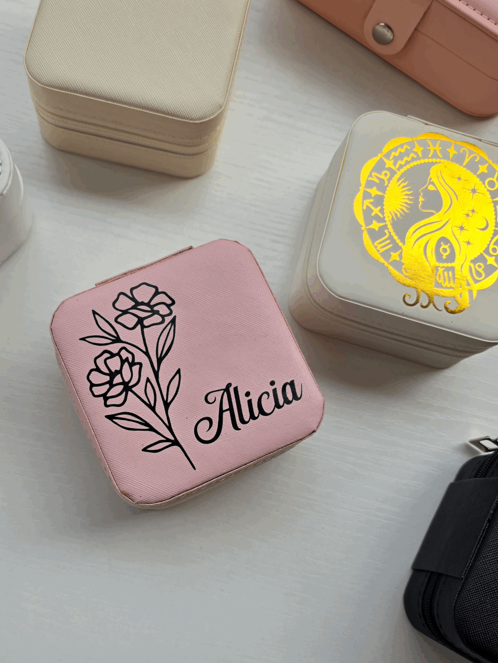 Boîtes à bijoux personnalisées