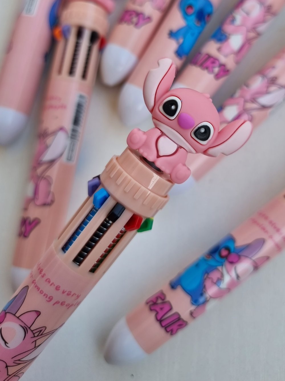 Stylo-bille 10 couleurs Stitch