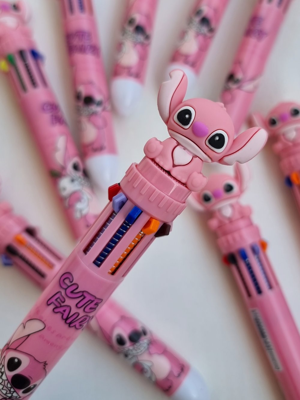 Stylo-bille 10 couleurs Stitch