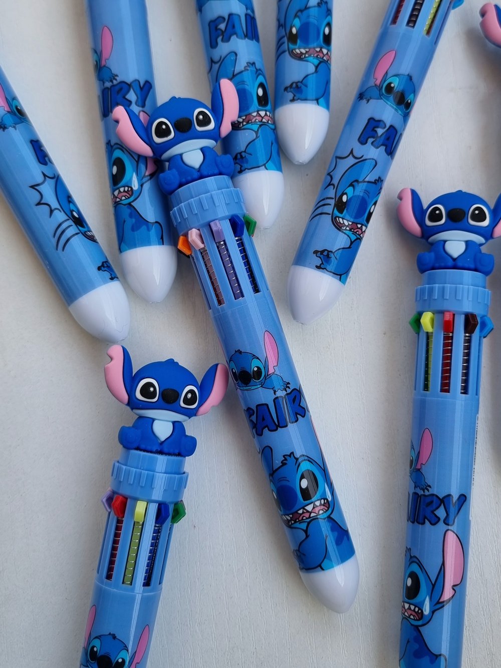 Stylo-bille 10 couleurs Stitch