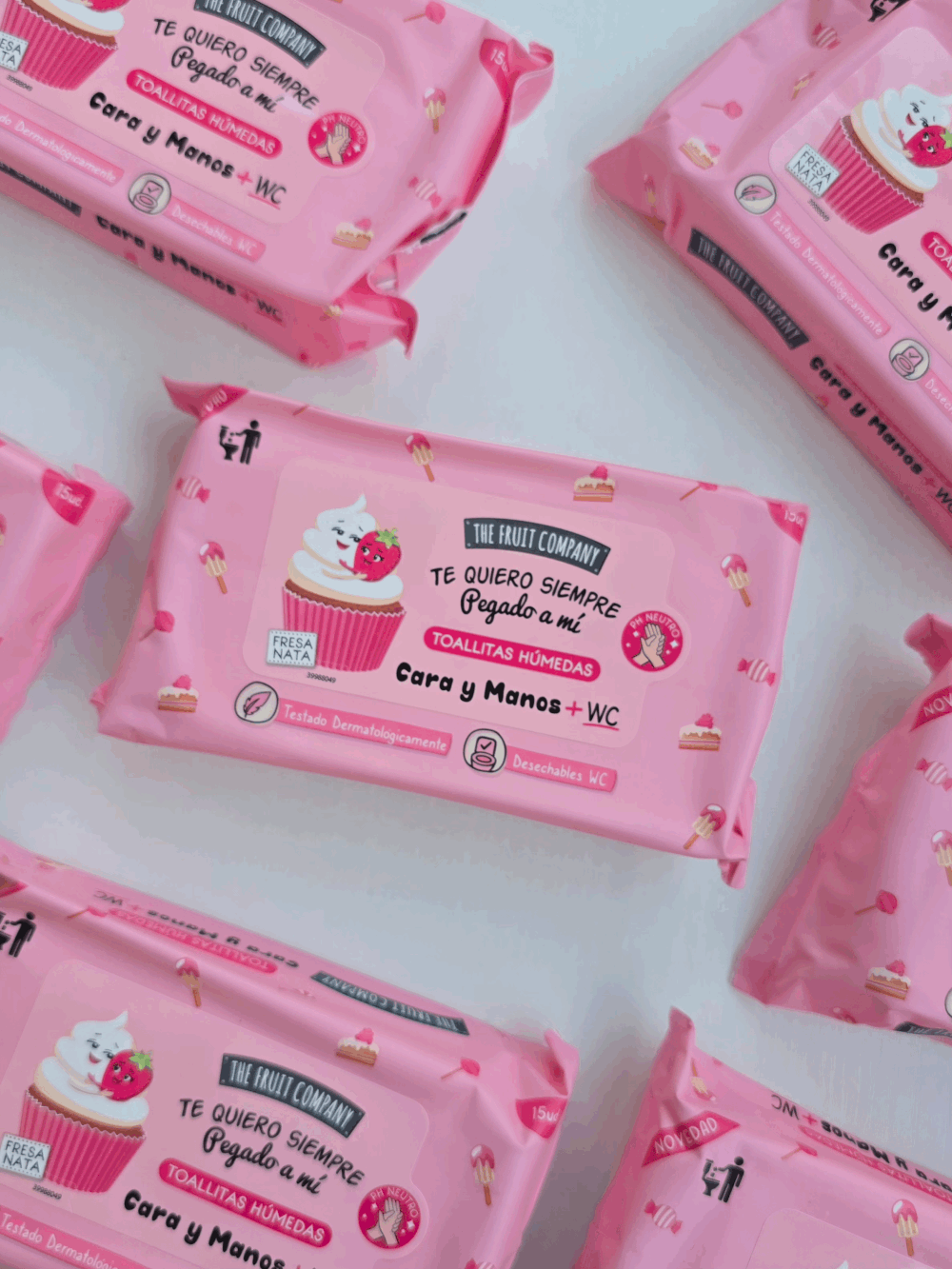 Lingettes - Fraise Chantilly - THE FRUIT COMPANY - Fresa Nata