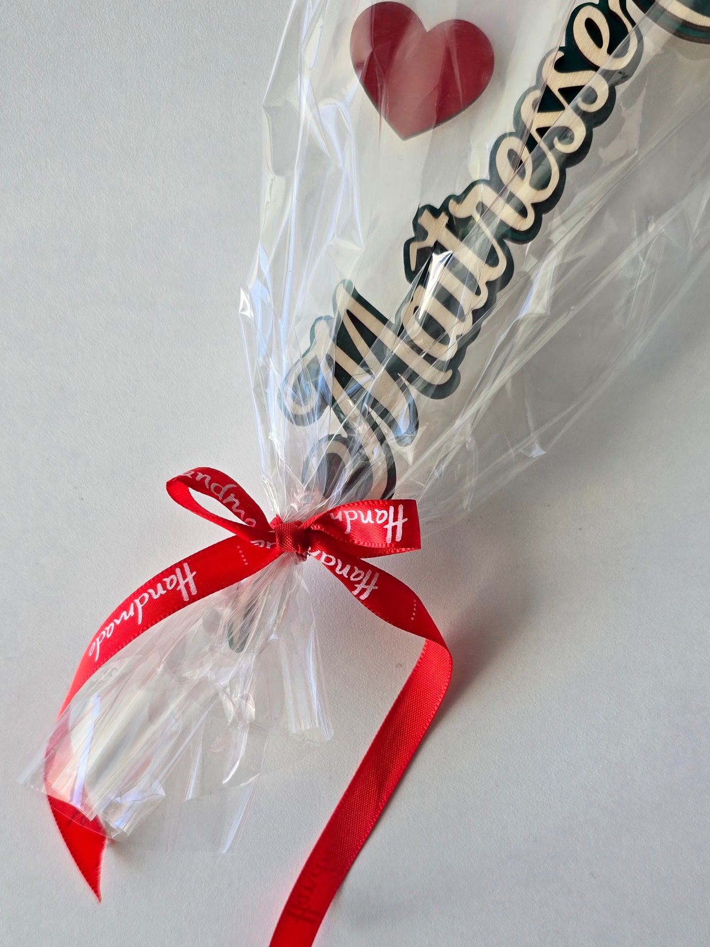 Fleur en bois personnalisée