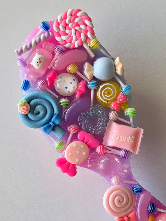 Brosse fait main résine epoxy bombons 