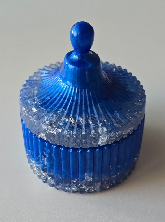 Boîte à bijoux - Bleu & Argent