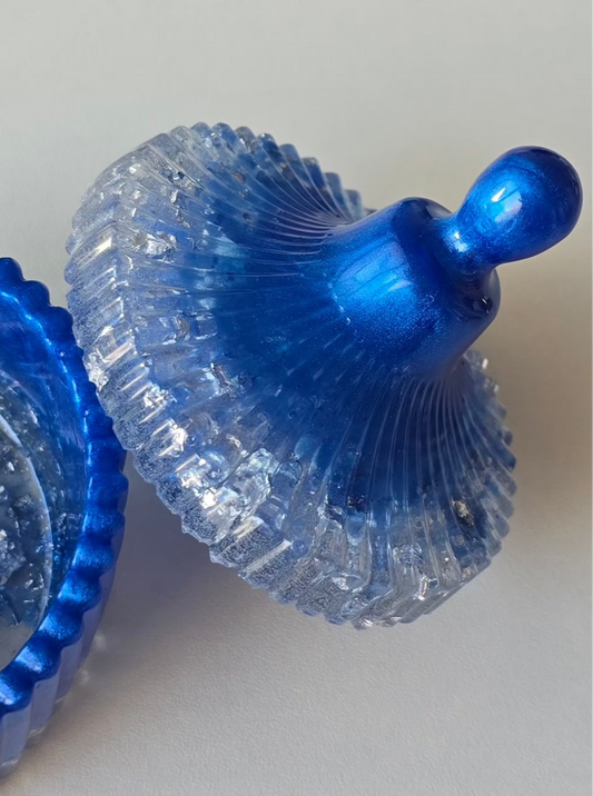 Boîte à bijoux - Bleu & Argent