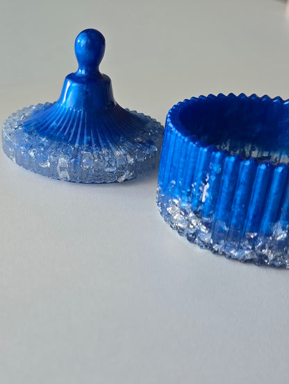 Boîte à bijoux - Bleu & Argent