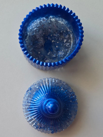 Boîte à bijoux - Bleu & Argent
