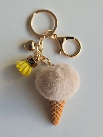 Porte-clé Glace pompon