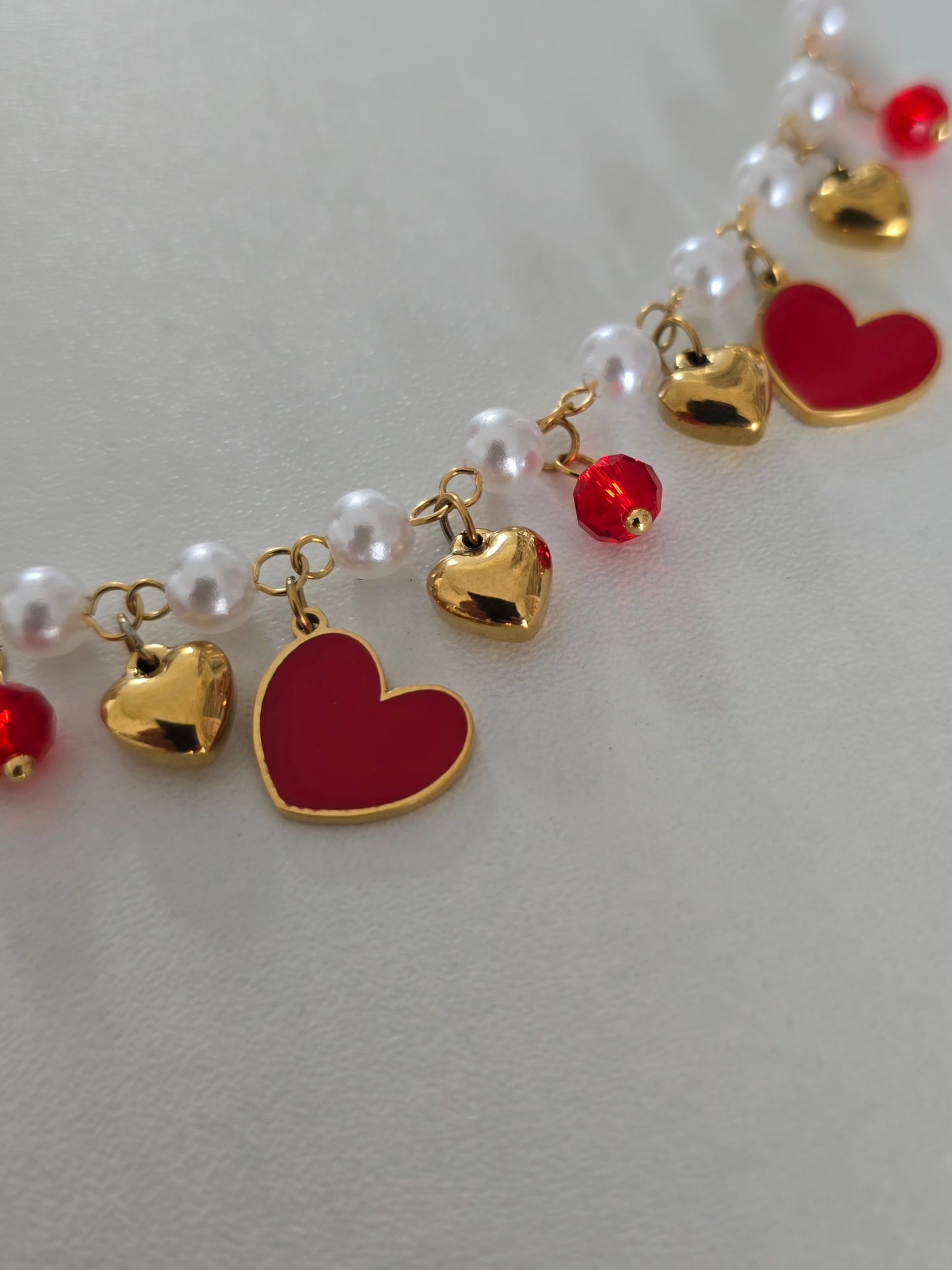 Bracelet charms cœurs amour 💕 