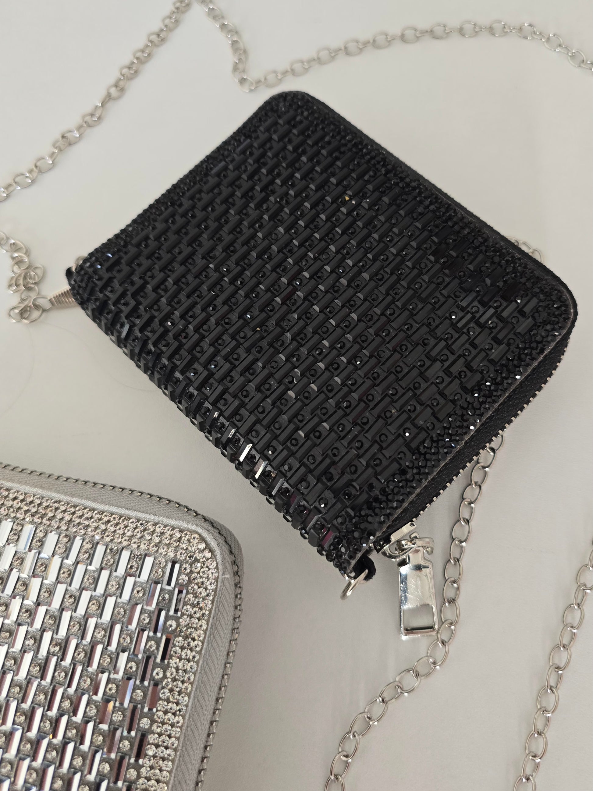 Porte-monnaie bling noir 