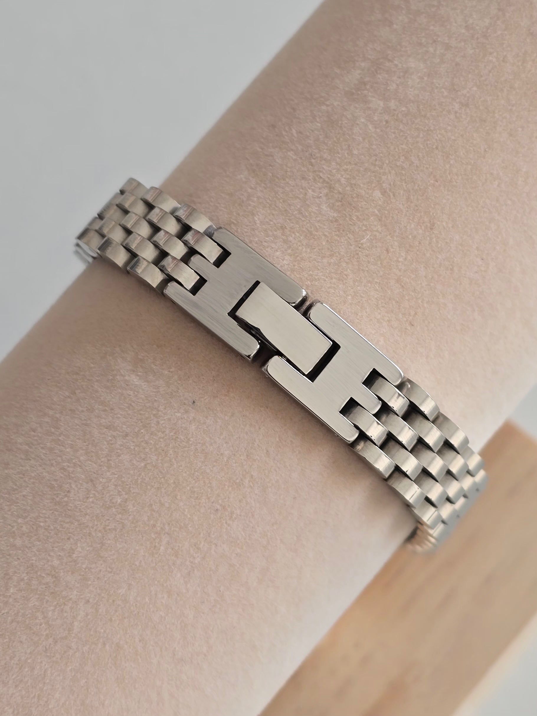 bracelet homme élégant en acier inoxydable 