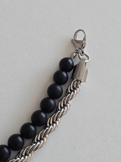 fermoir mousqueton du bracelet en acier inoxydable