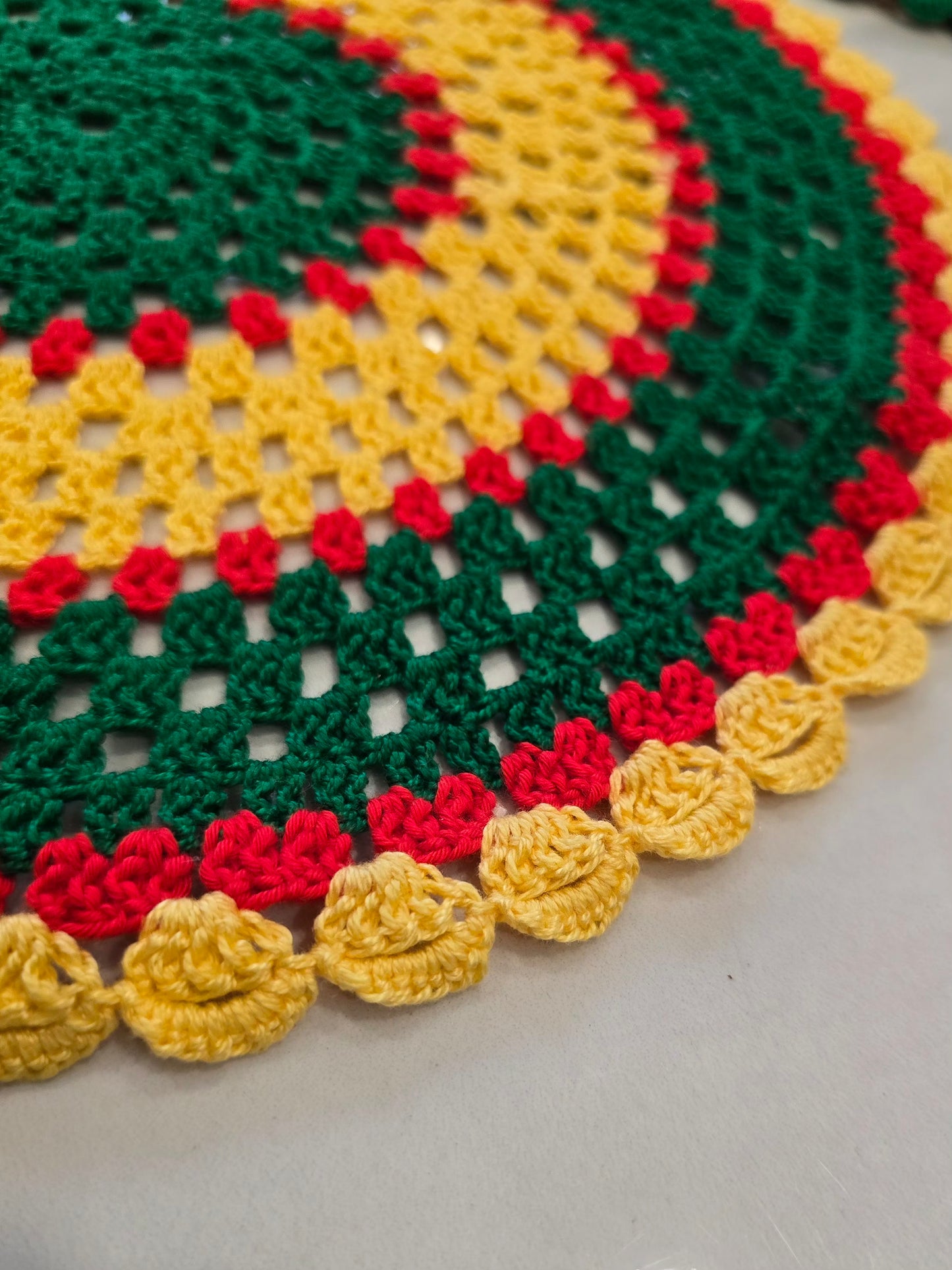 Lot de 3 napperons ronds