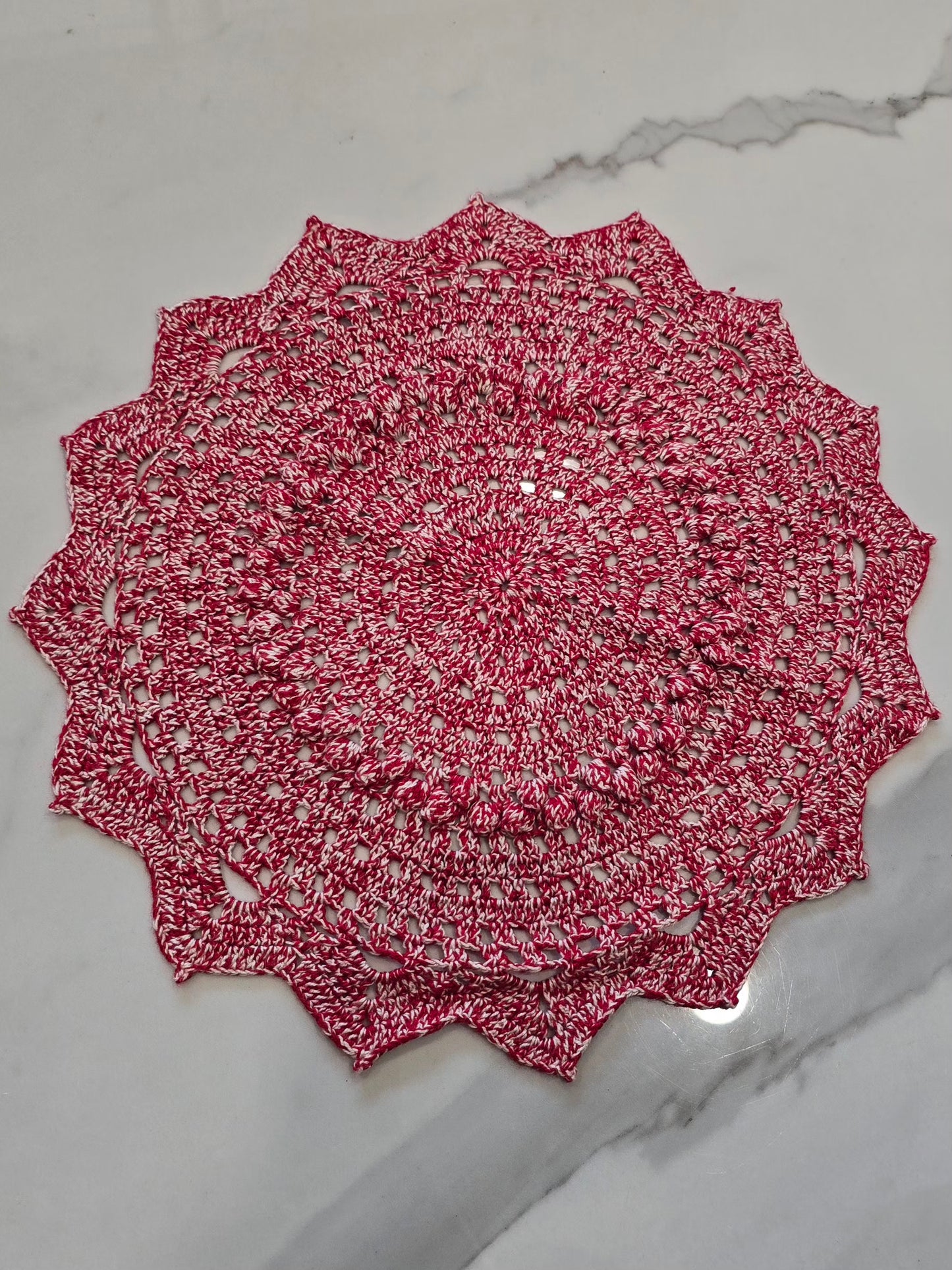 Rosace - Rouge et blanc