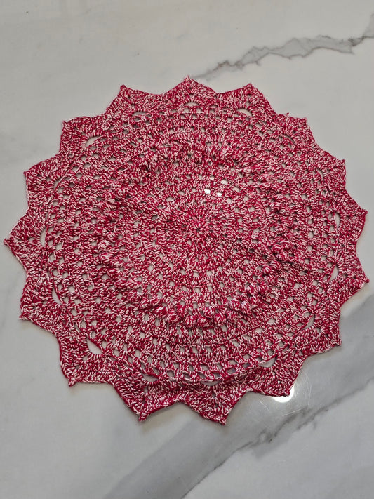 Rosace - Rouge et blanc