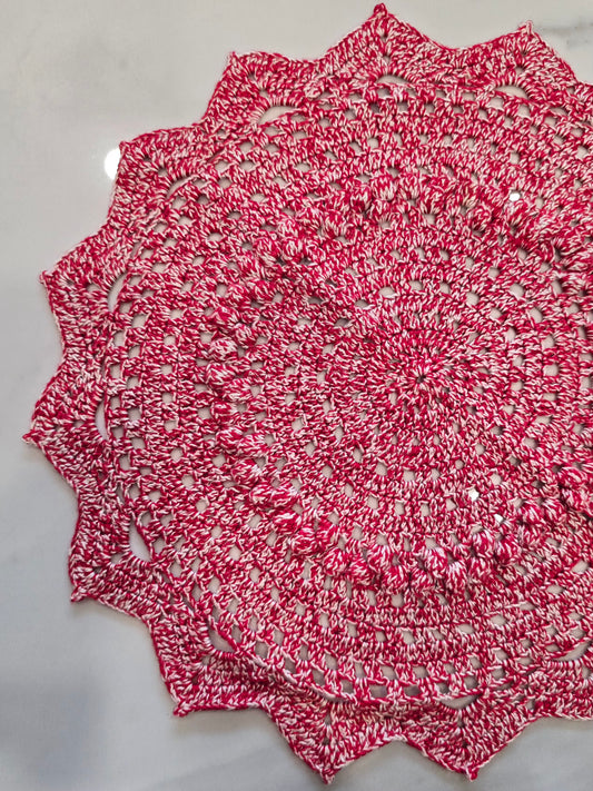 Rosace - Rouge et blanc