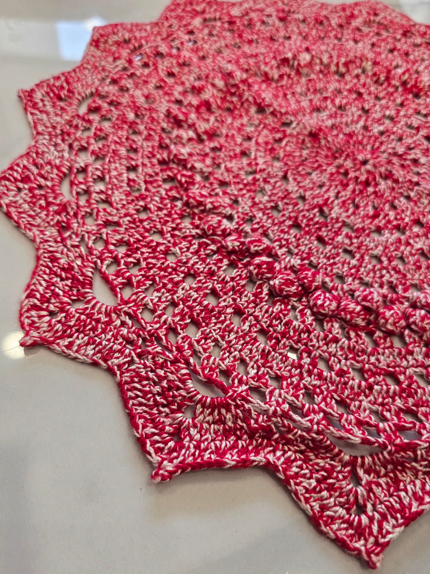 Rosace - Rouge et blanc