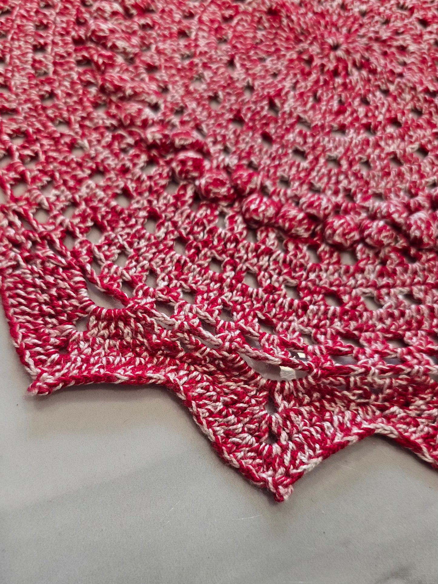 Rosace - Rouge et blanc