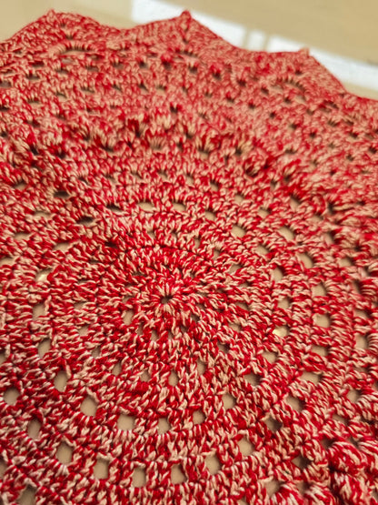 Rosace - Rouge et blanc