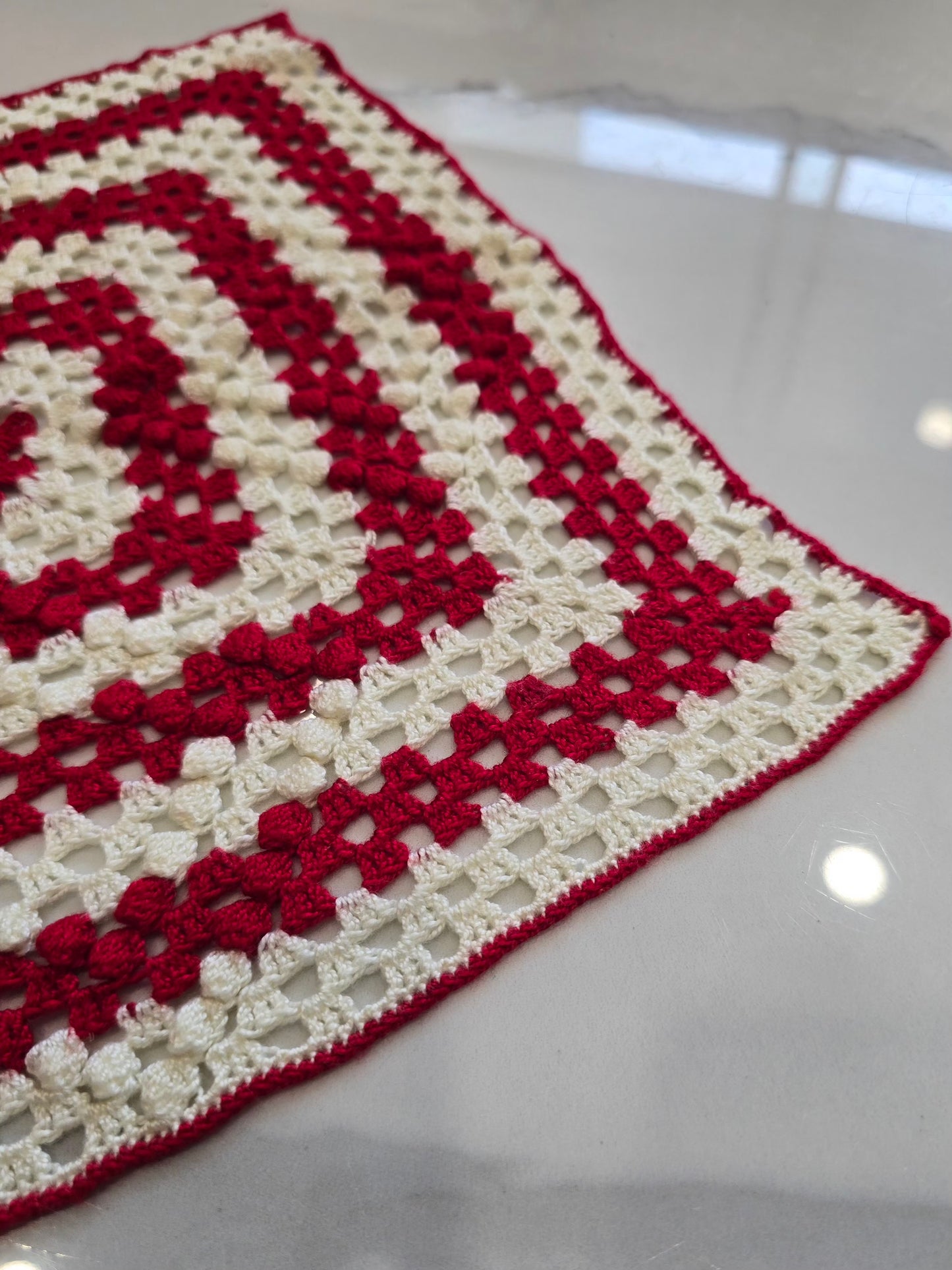 Losange - Rouge et blanc