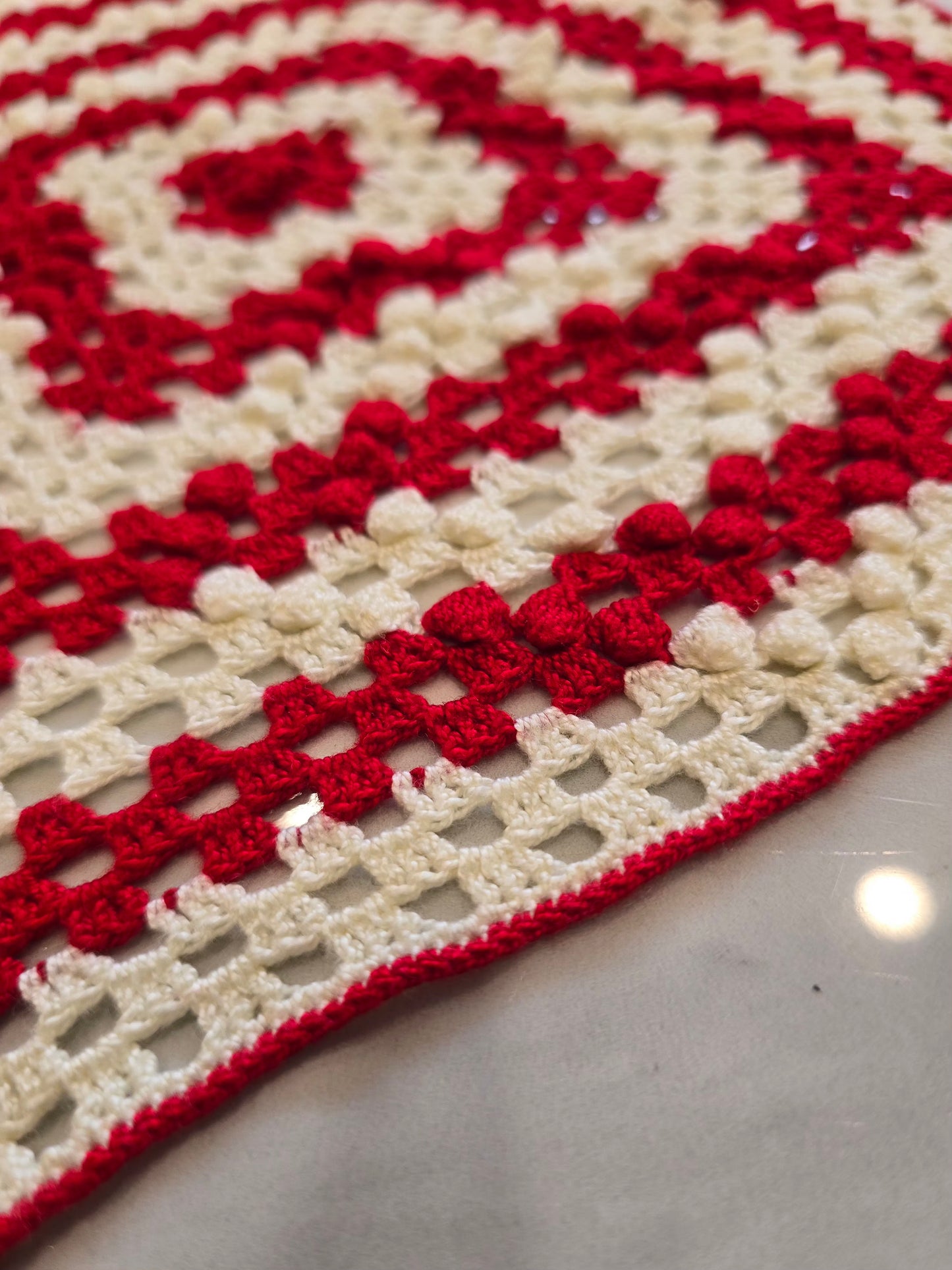 Losange - Rouge et blanc