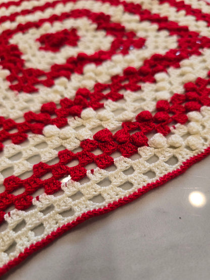 Losange - Rouge et blanc