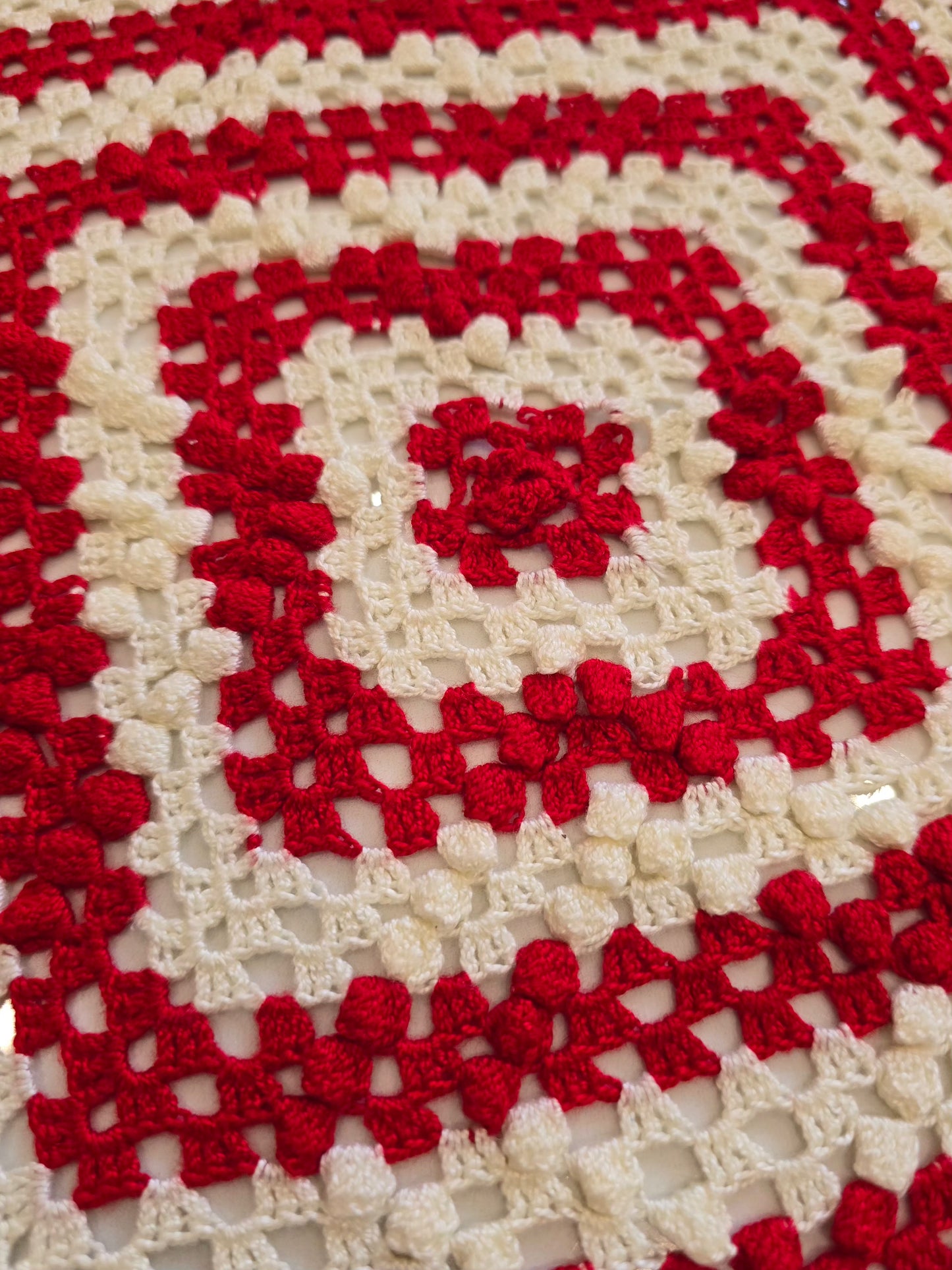 Losange - Rouge et blanc