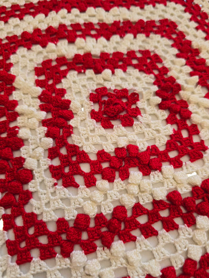 Losange - Rouge et blanc