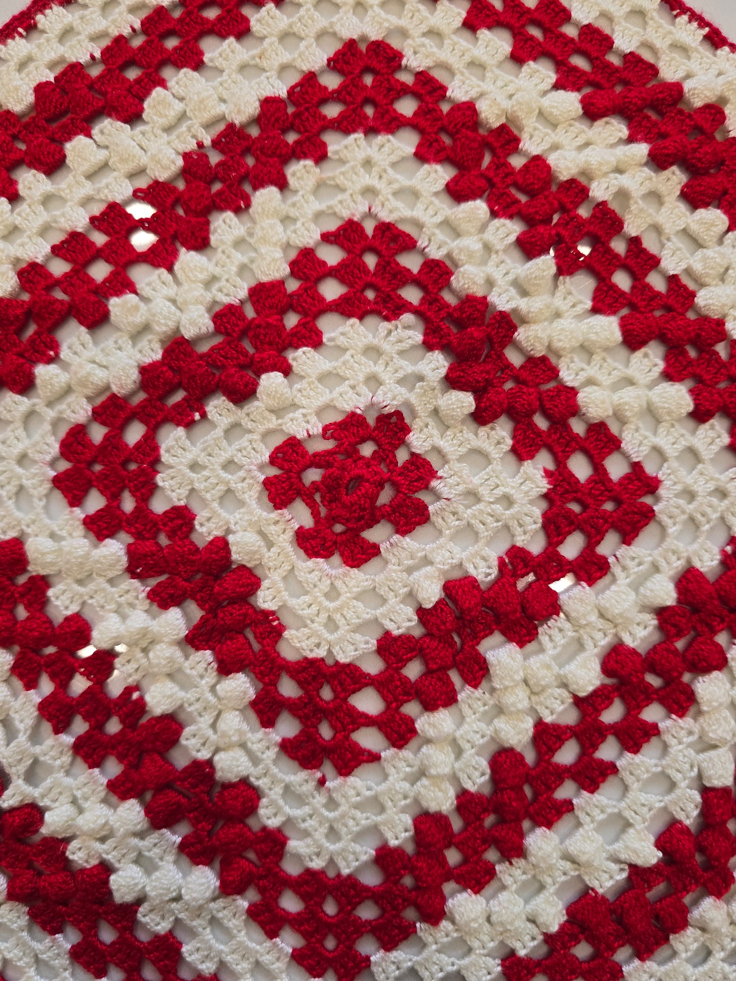 Losange - Rouge et blanc