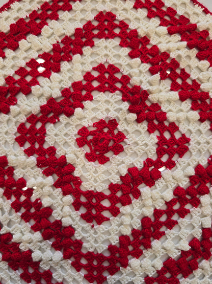 Losange - Rouge et blanc