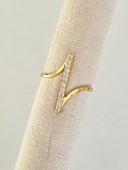 Bague Linea bijou tendance pour femme en acier inoxydable