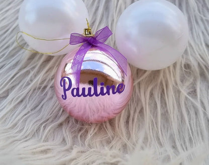 Boules de Noël à personnalisées - Boule avec prénom Pauline