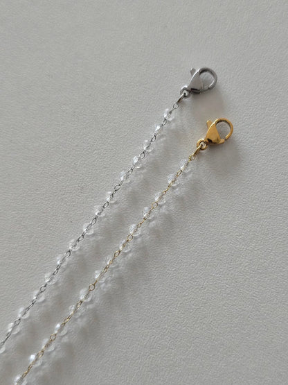 Perles transparentes 3 mm du bracelet Clarity