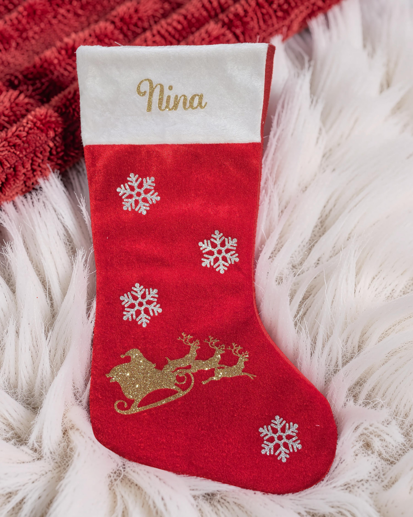 Chaussette de Noël personnalisée pour Nina