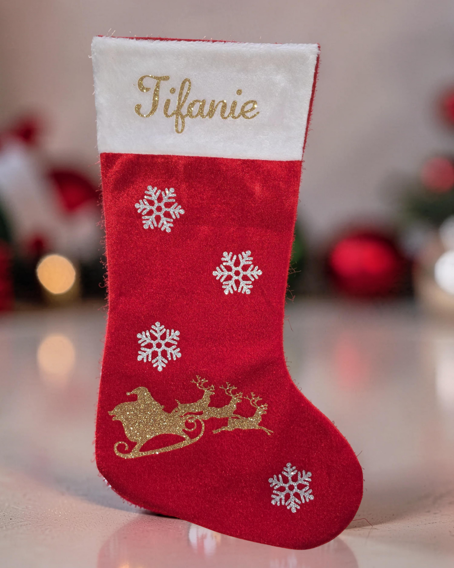 Chaussette de Noël personnalisée pour Tifanie