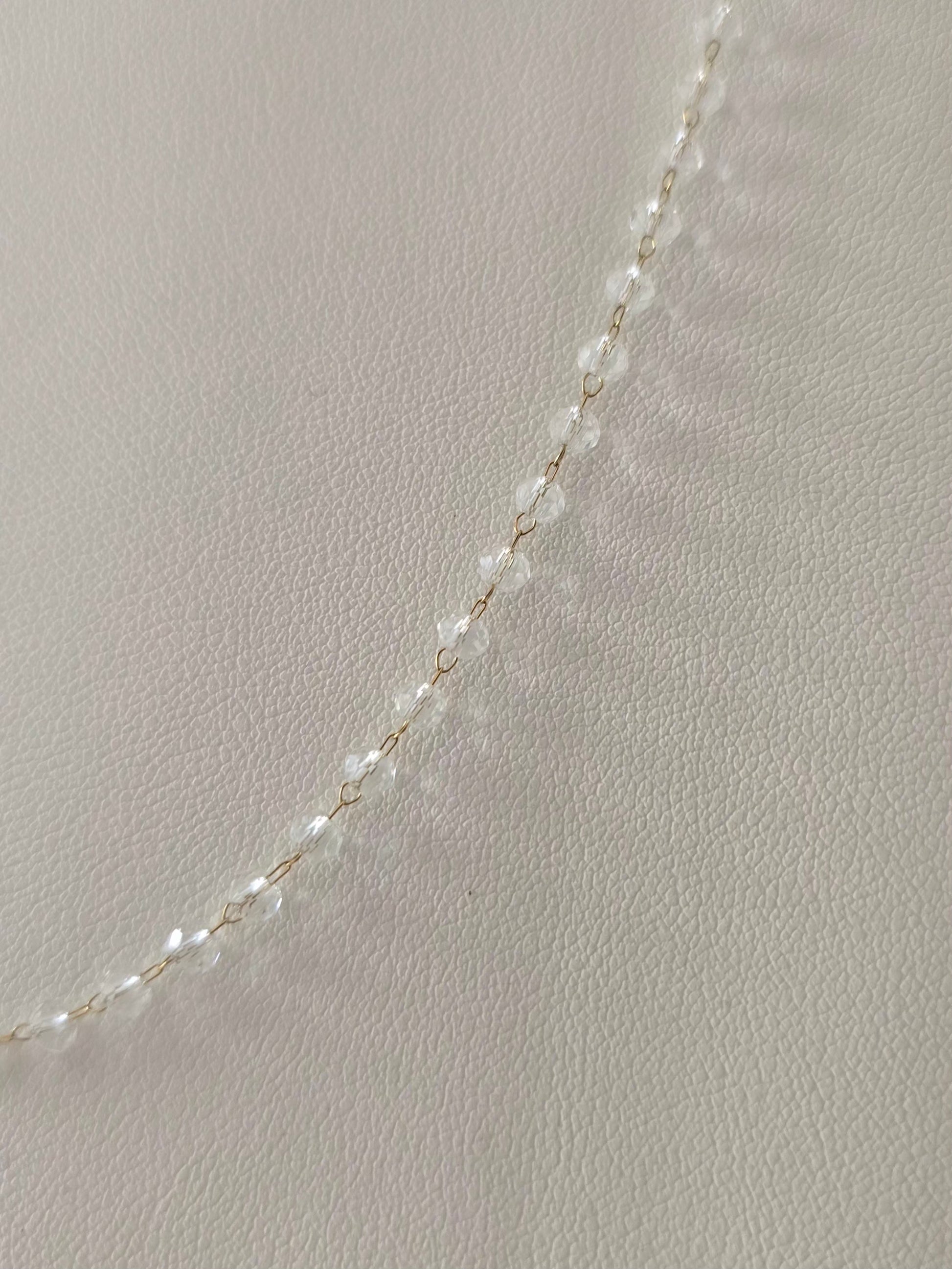 Collier Clarity 45 cm avec rallonge 5 cm présenté en entier